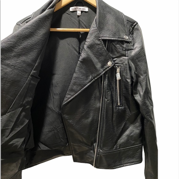 NWOT Elizabeth and James Faux Leather Moto Jacket - Picture 4 of 8